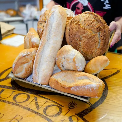 A basket of Buono’s assorted breads
