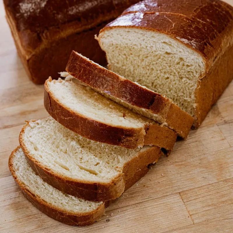 Bread cut into slices